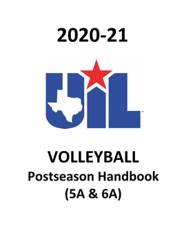 VOLLEYBALL Postseason Handbook (5A & 6A)