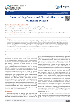 Nocturnal Leg Cramps and Chronic Obstructive Pulmonary Disease