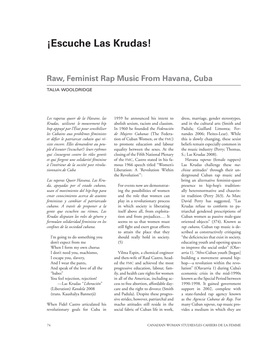 ¡Escuche Las Krudas!