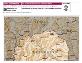 FAO Fishery Country Profile - the FORMER YUGOSLAV REPUBLIC of MACEDONIA