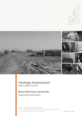 Heritage Assessment Mamre West Precinct