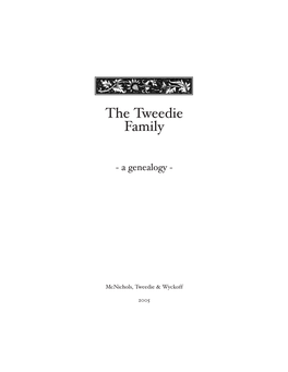 The Tweedie Family