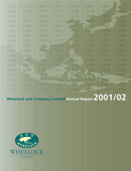 Wheelock and Company Limited Annual Report 2001/02