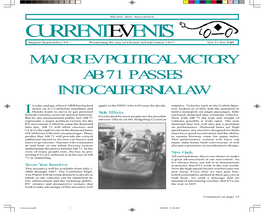 Major Ev Political Victory Ab 71 Passes Into California Law