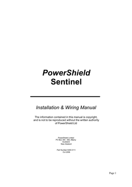 Powershield Sentinel