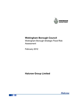 Wokingham Borough Strategic Flood Risk Assessment February 2012
