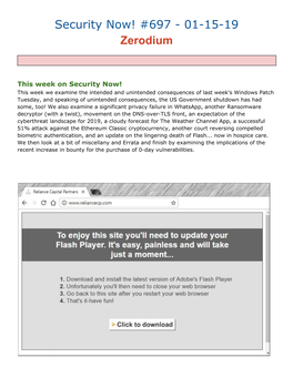 Security Now! #697 - 01-15-19 Zerodium