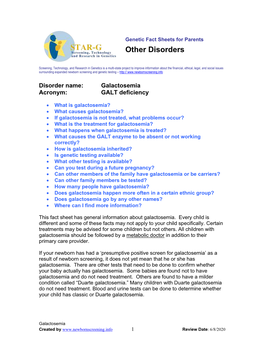 Other Disorders