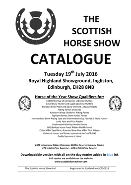 Full Catalogue Plus Entries on the Day 2016