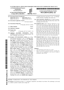 Filing Date: (81) Designated States (Unless Otherwise Indicated, for Every 07 December 2018 (07