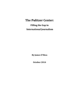 The Pulitzer Center's Roots