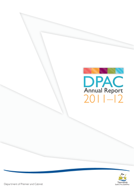 Annual Report DPAC 2011Annual–12 Report 2011–12