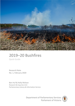 2019–20 Bushfires Quick Guide