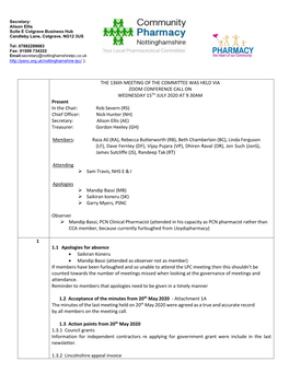 Nottinghamshire LPC Minutes July 2020