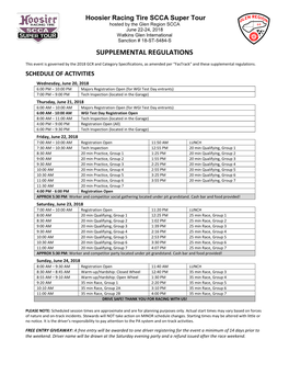 Supplemental Regulations