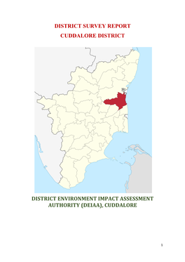 District Survey Report Cuddalore District District