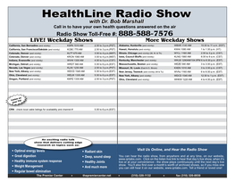 Healthline Radio Show with Dr