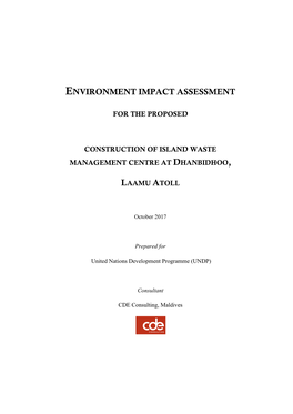 Environment Impact Assessment