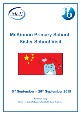 Sister School Visit Septermber 2019