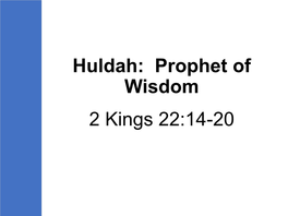 Lesson3: 2 Kings22