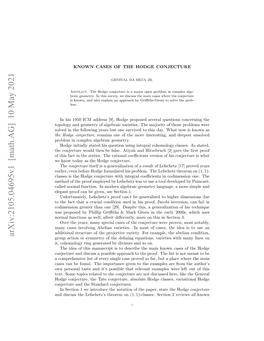 Known Cases of the Hodge Conjecture for Hypersurfaces Based on Degree Only, Which Don’T Depend on the Dimension N