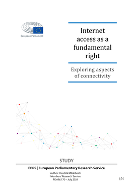 Internet Access As a Fundamental Right