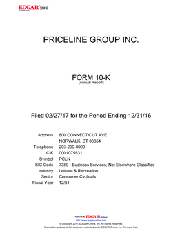 Priceline Group Inc