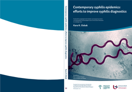 Contemporary Syphilis Epidemics: Efforts to Improve Syphilis Diagnostics