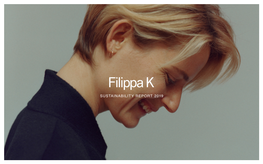 Filippa K Sustainability Report 2019