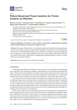 Pattern-Based and Visual Analytics for Visitor Analysis on Websites