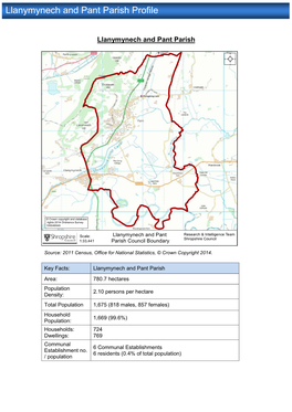 Llanymynech and Pant Parish Profile