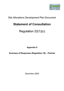 Site Allocations Development Plan Document