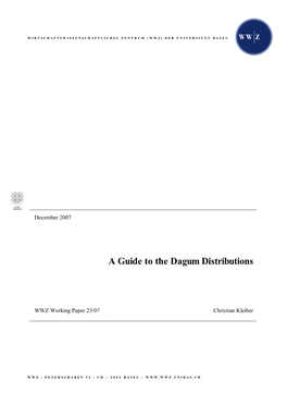 A Guide to the Dagum Distributions