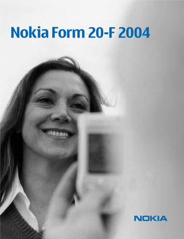 Nokia Form 20-F 2004 20-F 2004 © Copyright 2005