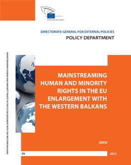 Mainstreaming Human and Minority Rights in the Eu Enlargement with the Western Balkans