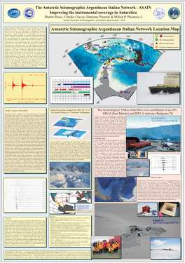 The Antarctic Seismographic Argentinean Italian