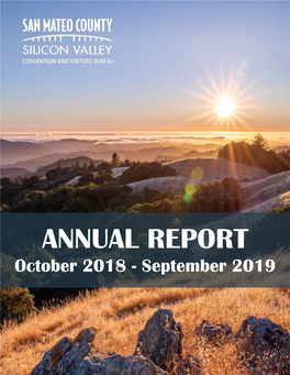 ANNUAL REPORT October 2018 - September 2019 Dear Friends & Stakeholders