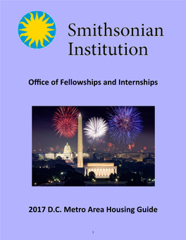 Office of Fellowships and Internships 2017 D.C. Metro Area Housing Guide