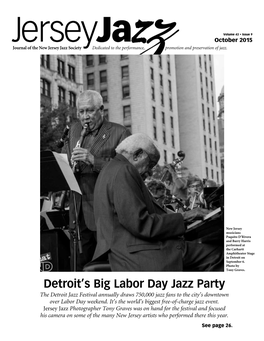 Detroit's Big Labor Day Jazz Party