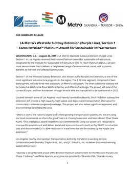 LA Metro's Westside Subway Extension (Purple Line)