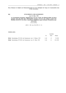 1993D0231 — De — 13.03.1995 — 002.001 — 1 B Entscheidung