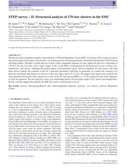 STEP Survey – II. Structural Analysis of 170 Star Clusters in the SMC