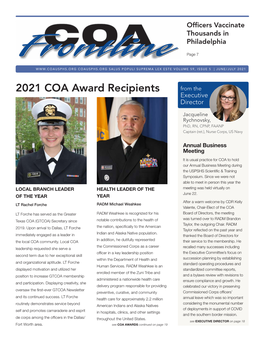 2021 COA Award Recipients Executive Director