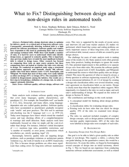 What to Fix? Distinguishing Between Design and Non-Design Rules in Automated Tools