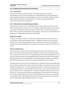 Air Quality and Greenhouse Gas Emissions 3.2.1