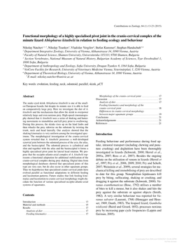 Functional Morphology of a Highly Specialised Pivot Joint in the Cranio