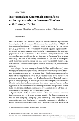 The Case of the Transport Sector
