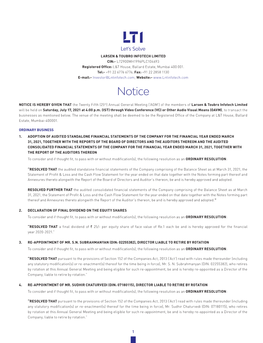 AGM Notice – 17 Jul 2021