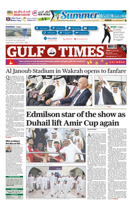 Edmilson Star of the Show As Duhail Lift Amir Cup Again