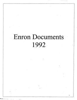Enron Documents 1992 ENRON CORP